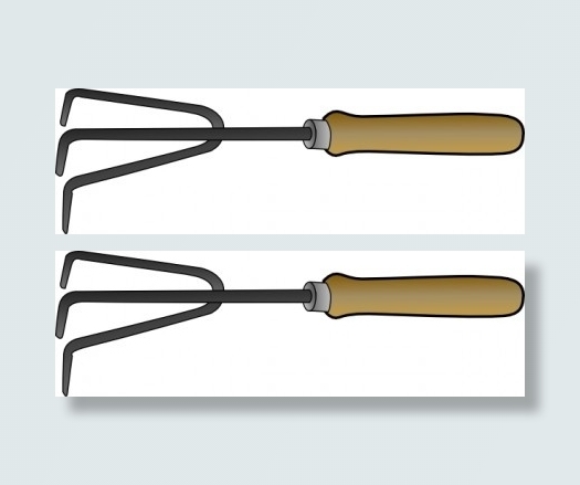 园艺叉子的剪辑艺术