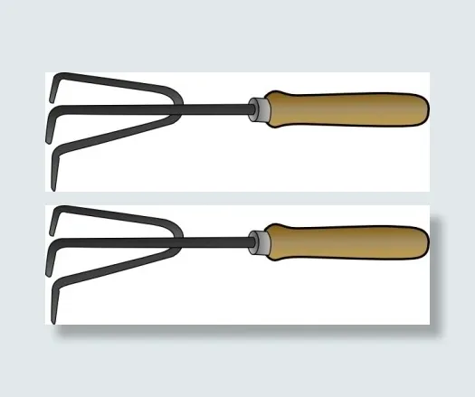 园艺叉子的剪辑艺术eps,ai矢量模版下载