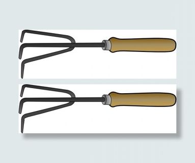 园艺叉子的剪辑艺术