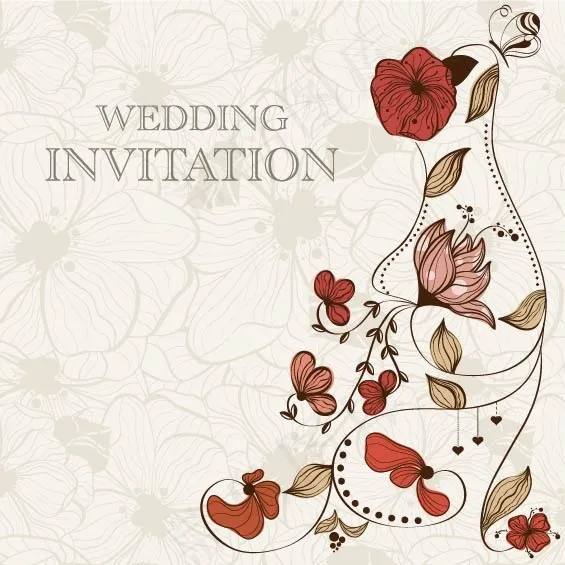 唯美花藤ai矢量模版下载