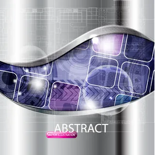 丰富多彩抽象空间背景矢量素材