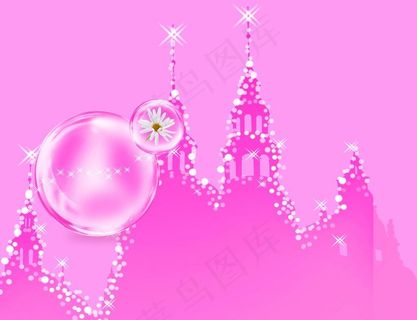 卡通城堡 矢量图片