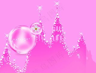 卡通城堡 矢量图片