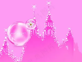 卡通城堡 矢量图片