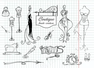 精品时装和衣服