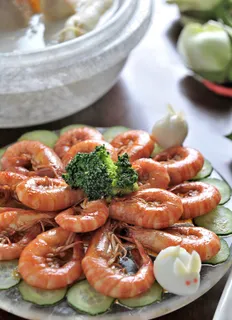 烤大虾餐饮美食