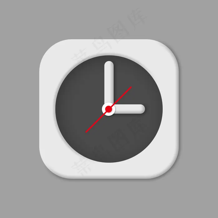 钟表图标psd模版下载