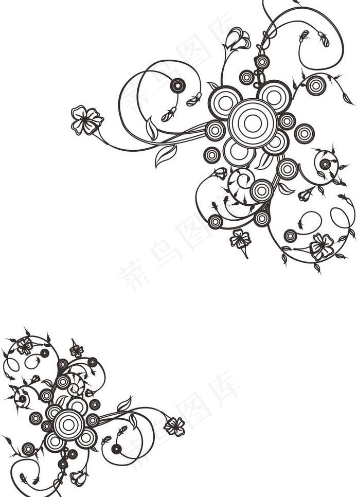 艺术玻璃图案 花纹图片cdr矢量模版下载