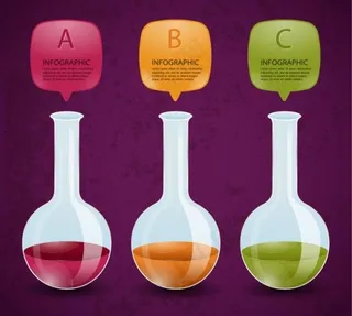 彩色字母标签的趋势02矢量素材