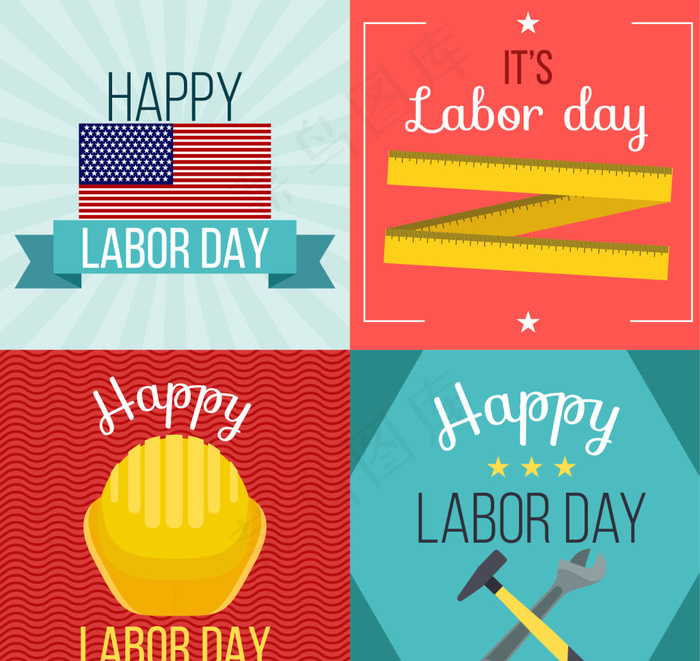 劳动节卡片素材