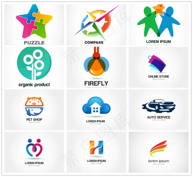 彩色LOGOeps,ai矢量模版下载