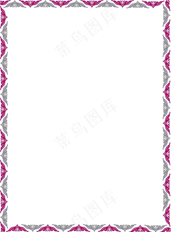 三角花边素材边框psd模版下载