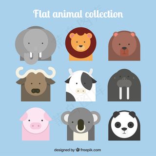 卡通狮子矢量设计