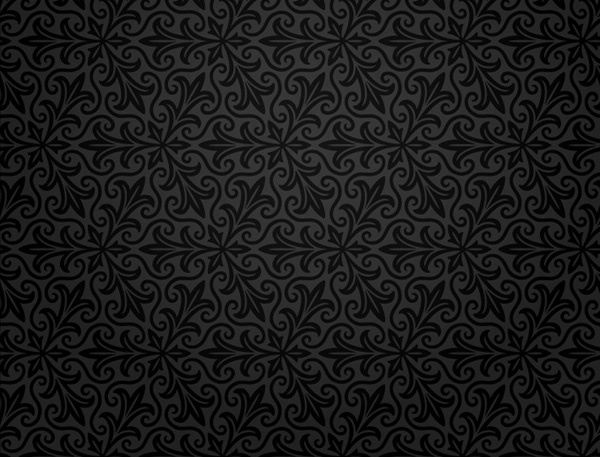 黑色欧式复古底纹矢量素材