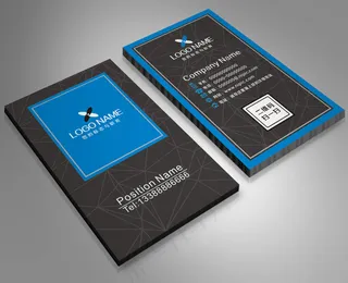 经典大气简洁名片设计大方简约名片模...