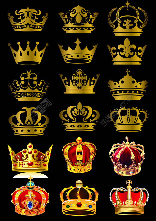 奢华皇冠PSD分层素材