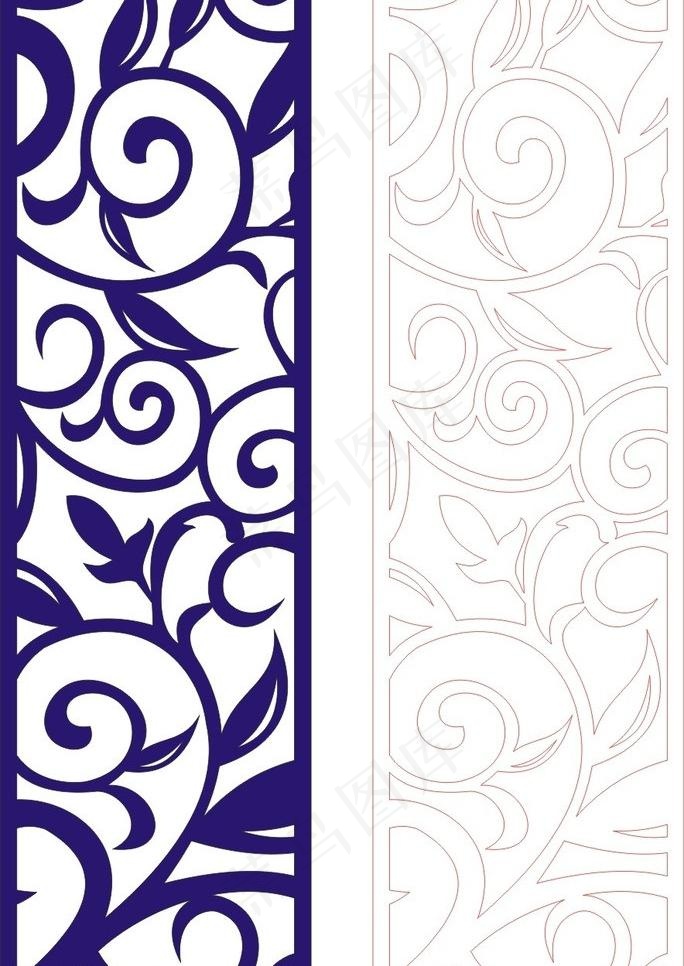 雕花 隔断 矢量 花格 背景墙 欧...