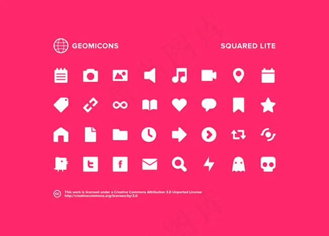 白色质感图标PSD素材