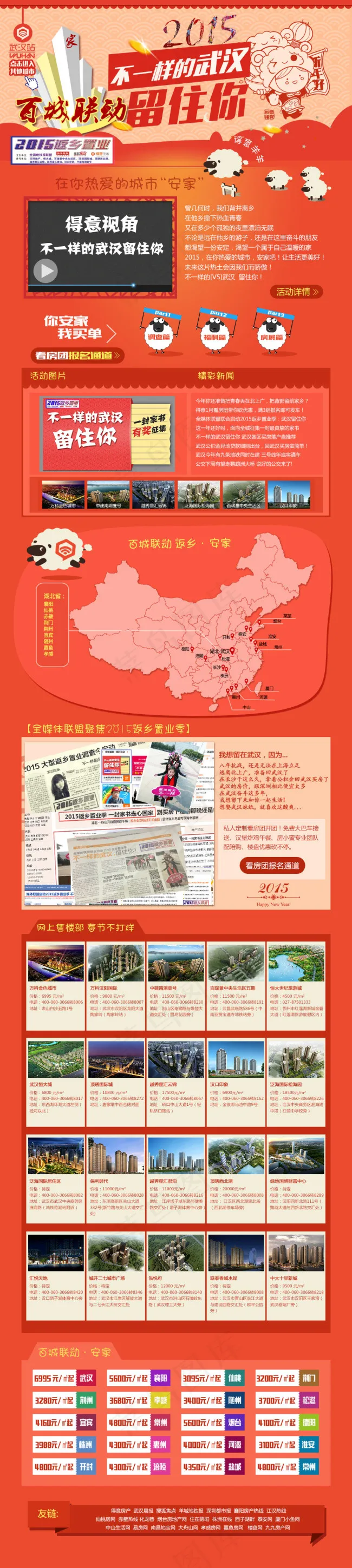 不一样的武汉留住你回家置业(1000X4459(DPI:72))psd模版下载
