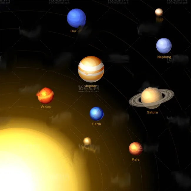 科技星球行星宇宙矢量素材ai矢量模版下载