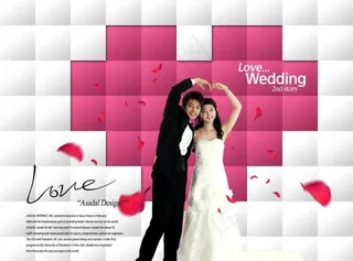 情人节韩国粉色图片