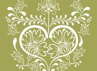 老式的花艺设计矢量图