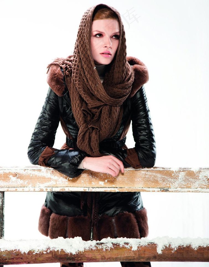 羽绒服模特图片