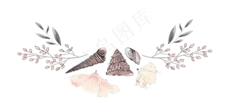 百款水彩花卉小清新PNG免扣素材