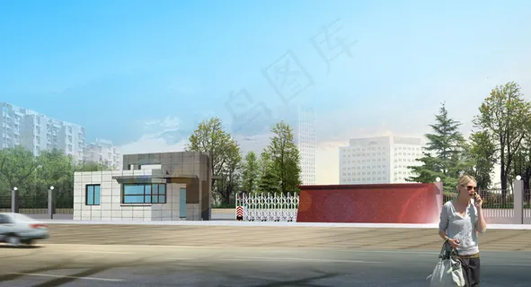 公司大门效果图图片 公司大门效果图图片