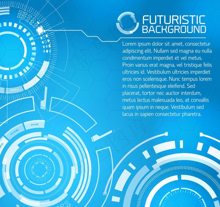 蓝色科技背景图片