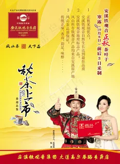 安溪铁观音秋茶上市宣传单PS