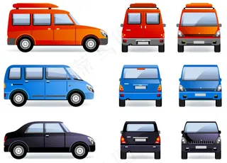 卡通车辆矢量素材