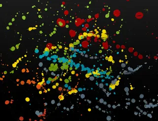 点状油漆喷溅效果PS笔刷