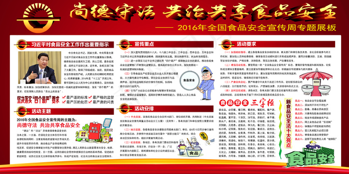 2016年全国食品安全宣传周专题(6803X3402(DPI:72))psd模版下载