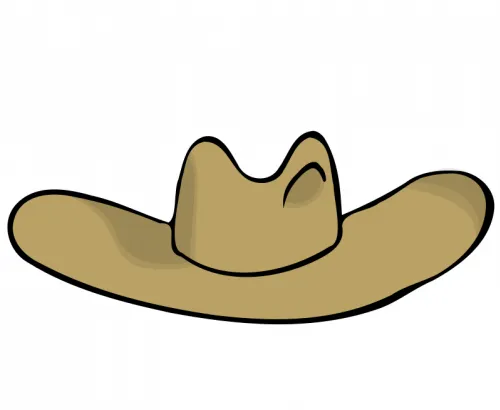 牛仔帽的矢量图像