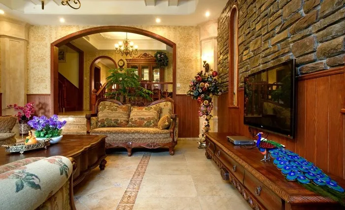 奢华会客厅图片