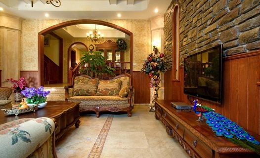 奢华会客厅图片