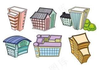 卡通创意楼房设计