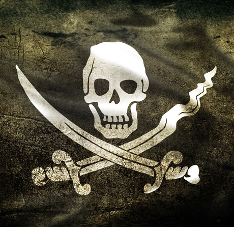 海盗骷髅标志酷壁纸