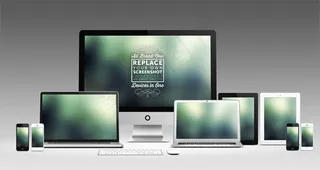 苹果系列产品展示PSD图片