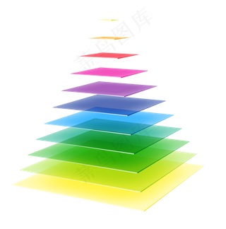精美金字塔商务信息图表矢量素材