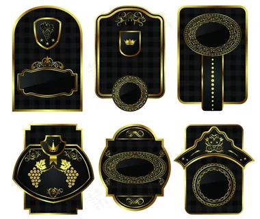 欧式label花纹图片