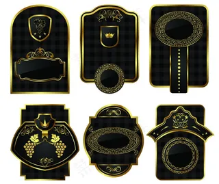 欧式label花纹图片