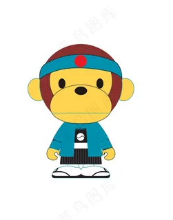 卡通动物猴子