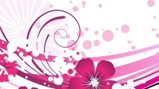 摘要背景矢量图形的粉红花