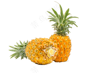 黄色简约风菠萝凤梨免抠元素 