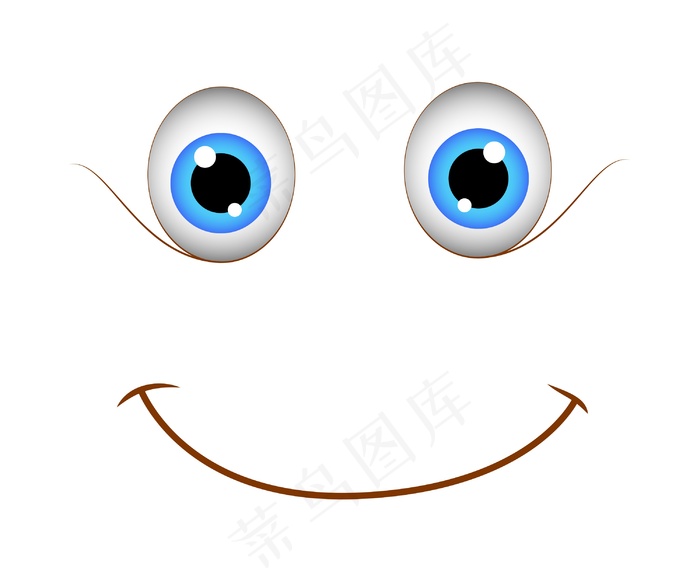 可爱的天真快乐卡通笑容eps,ai矢量模版下载