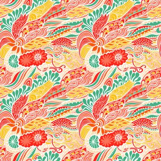 向量的无缝纹理与摘要花没完没了的背...