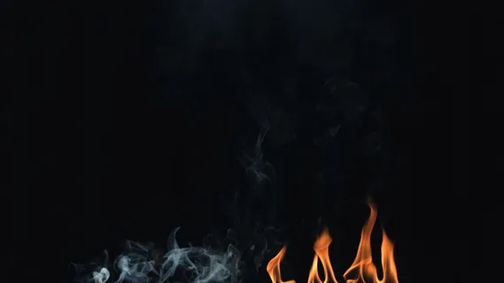 慢动作的汽油和火焰股票视频 视频免...