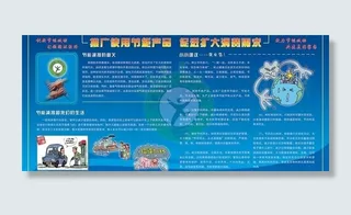 节能减排展板图片